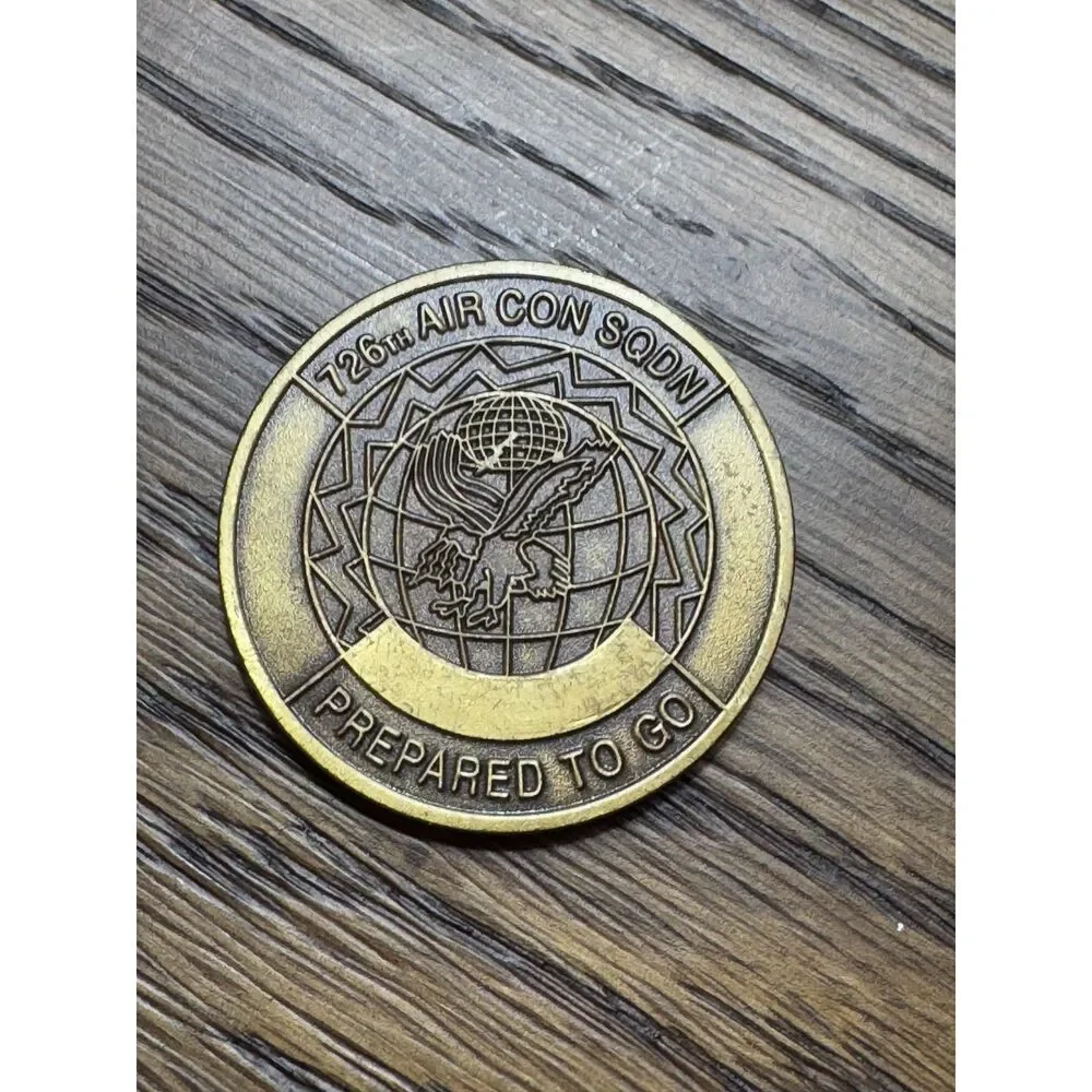 Hardrock Air Combat Command 726th Air Con Squadron Prepared to Go Challenge coin